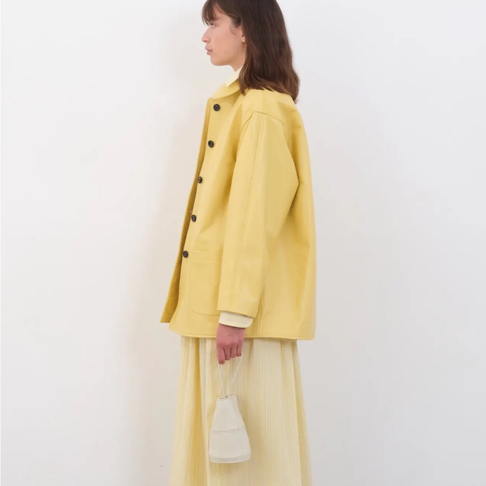 Cawley Leather Quinn Jacket - Valencia Lemon